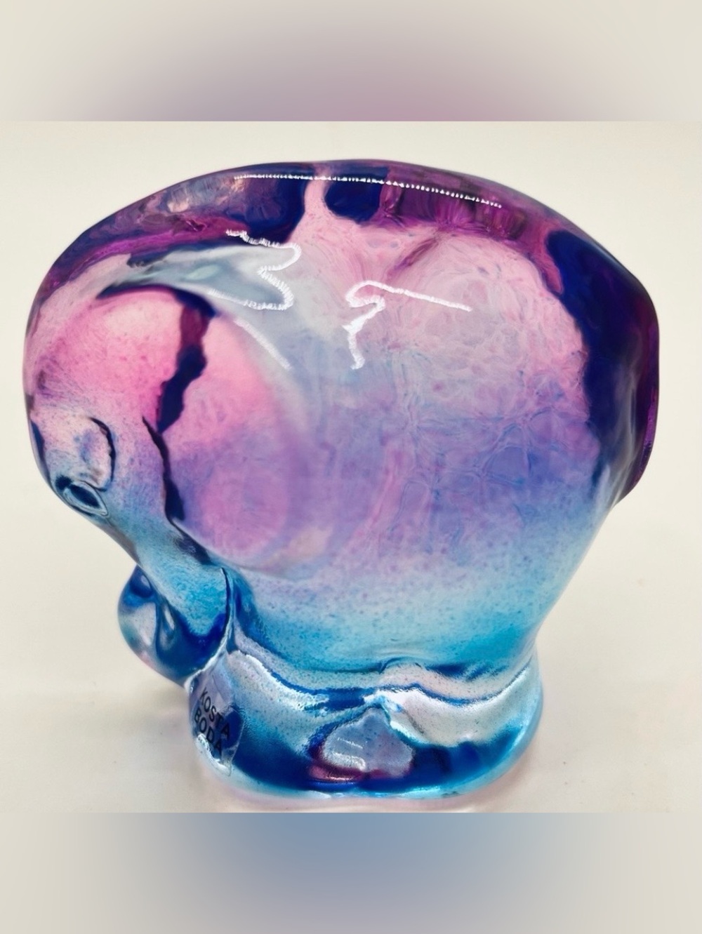Kosta Boda Ludvig Lofgren My Wide Life Babies Art Glass Toto Elephant Sweden